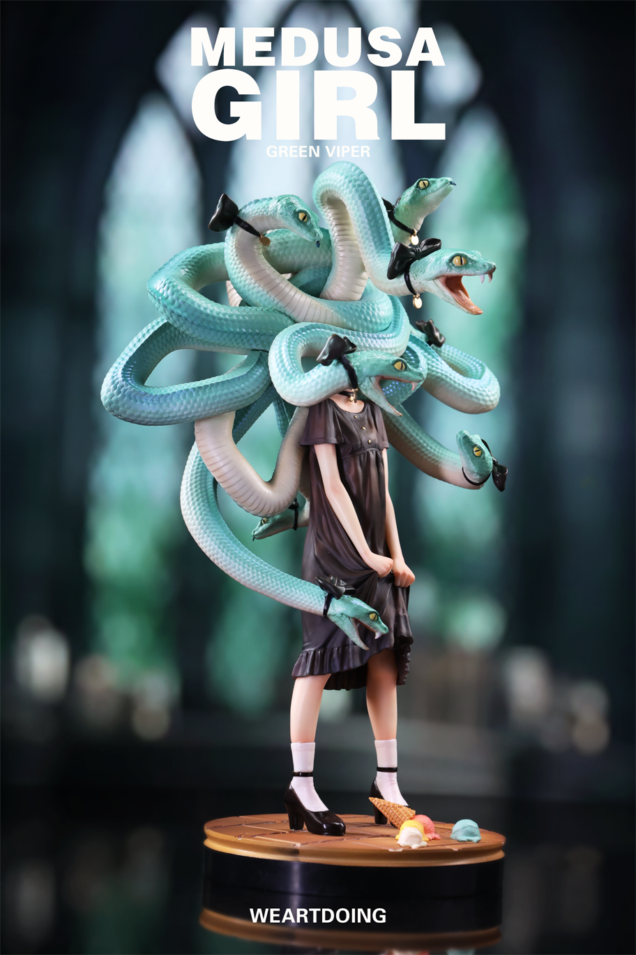 【Pre-sale】Medusa Girl-Green Viper and Crimson Viper-WeArtDoing Studio