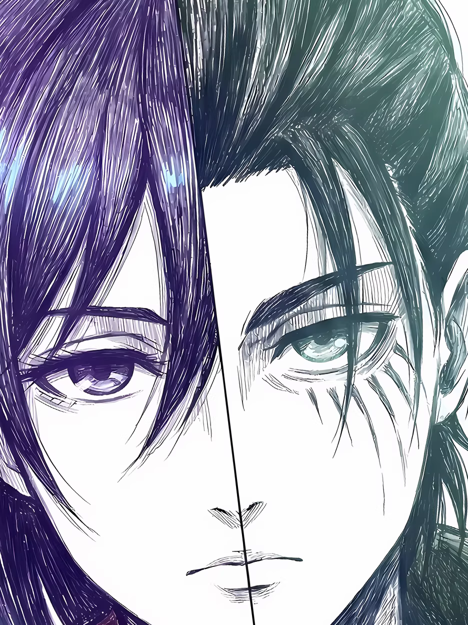 【Pre-sale】Decorative Painting of Mikasa and Eren-XingKong Studio