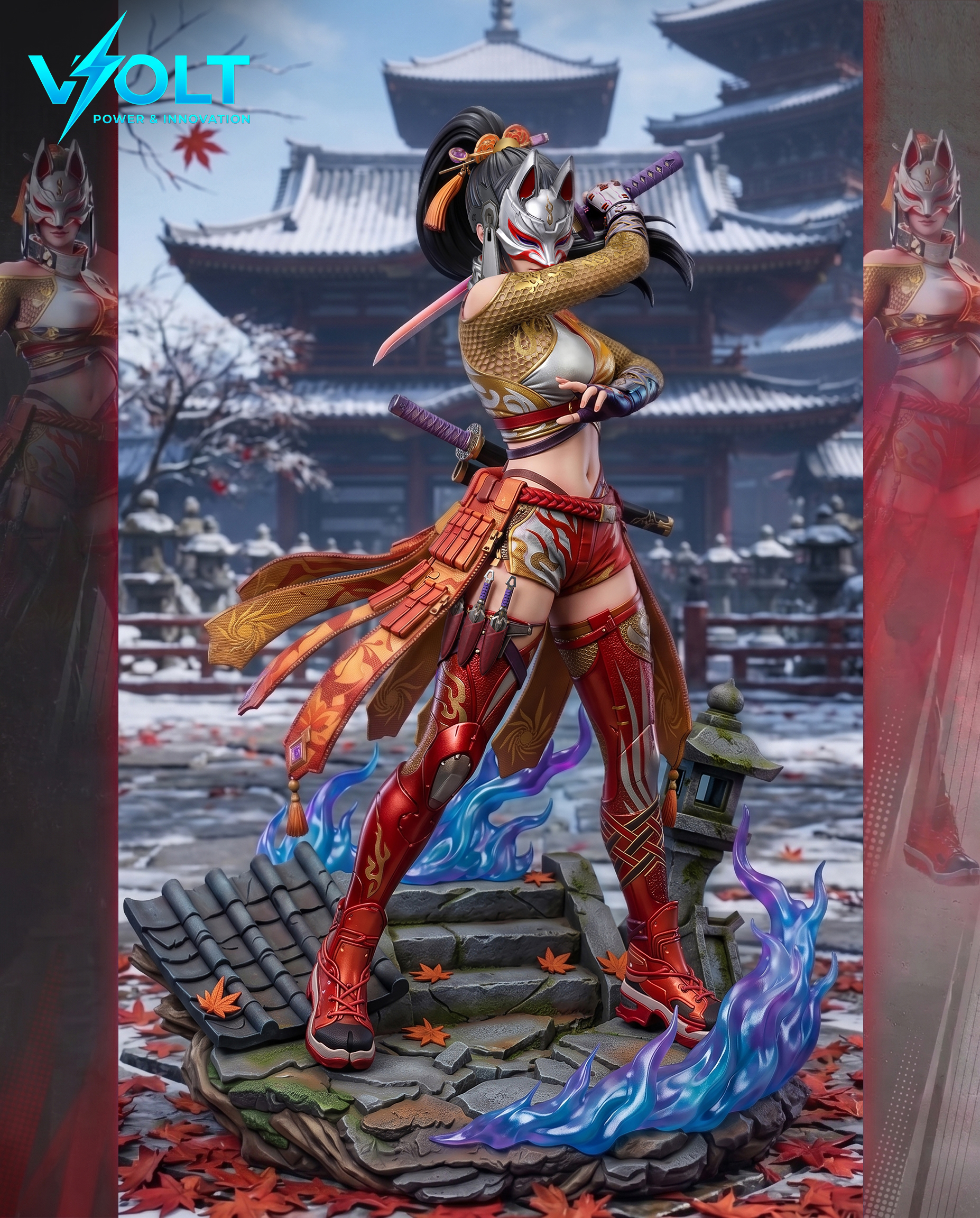 【Pre-sale】1/6 Scale Kunimitsu-Tekken-VOLT Studio