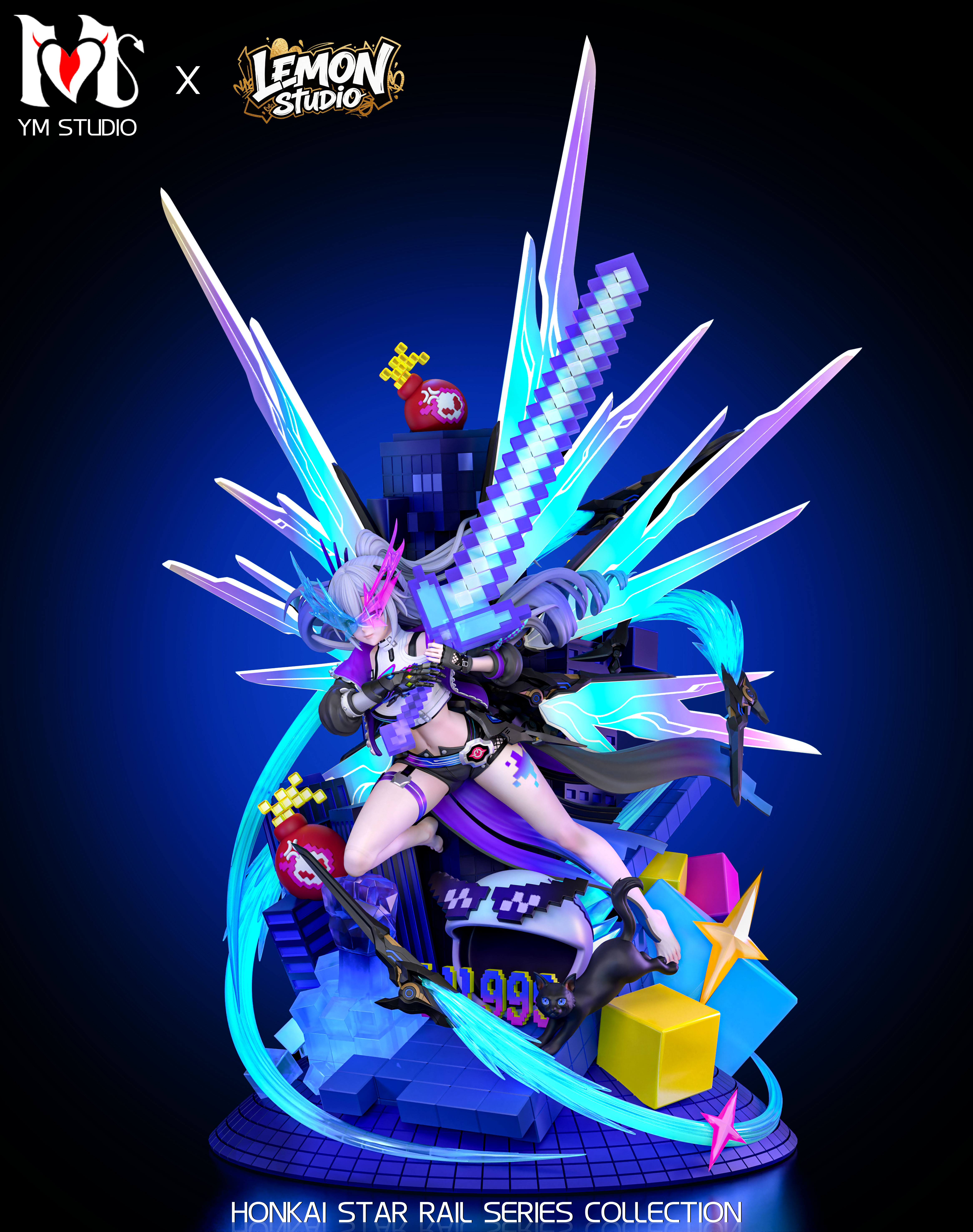 【Pre-sale】1/4 Scale Silver Wolf-Honkai: Star Rail-YM Studio x Lemon Studio