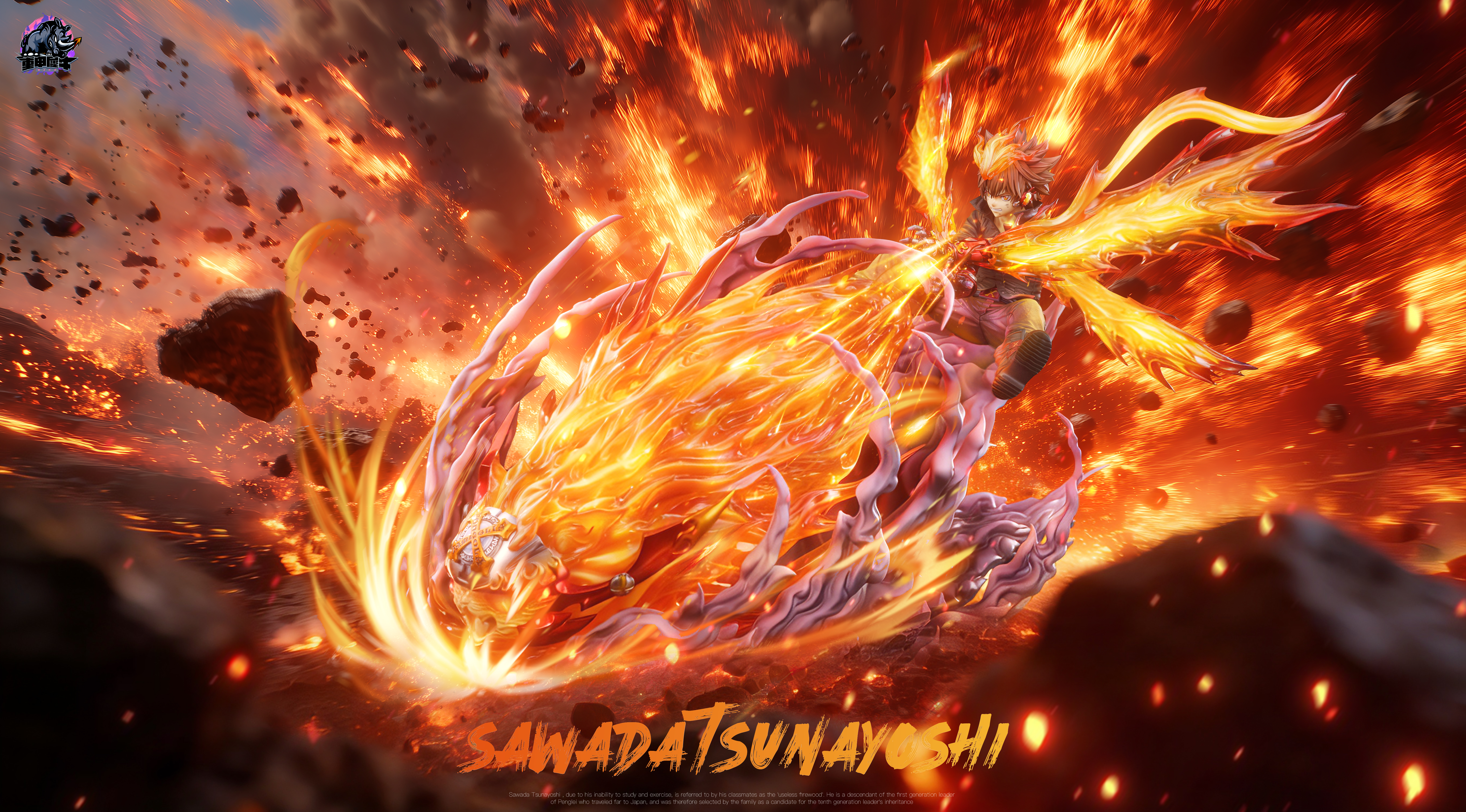 【Pre-sale】1/6 Scale Double X Burner Sawada Tsunayoshi with LED-Rhinoceros Studio