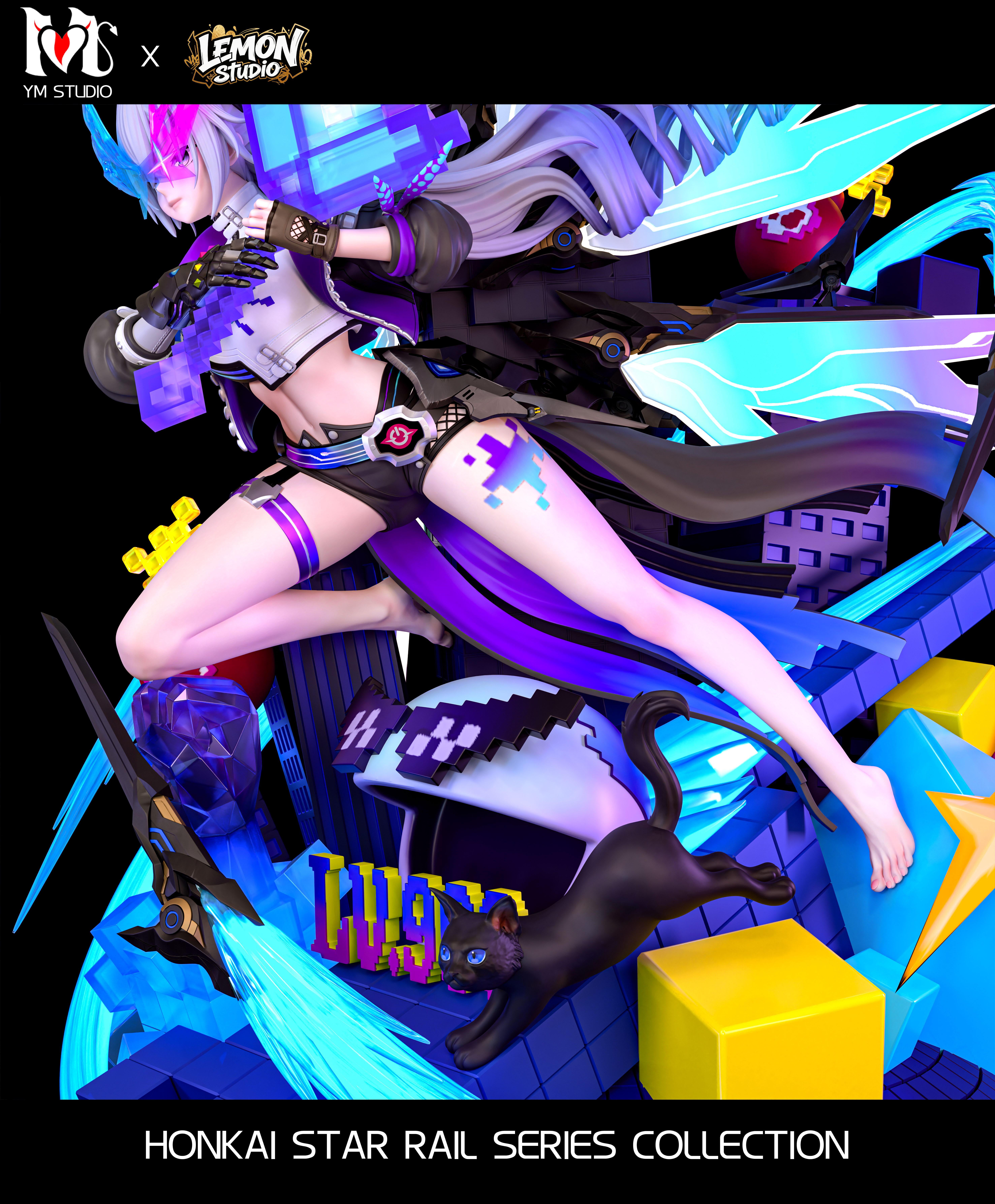 【Pre-sale】1/4 Scale Silver Wolf-Honkai: Star Rail-YM Studio x Lemon Studio
