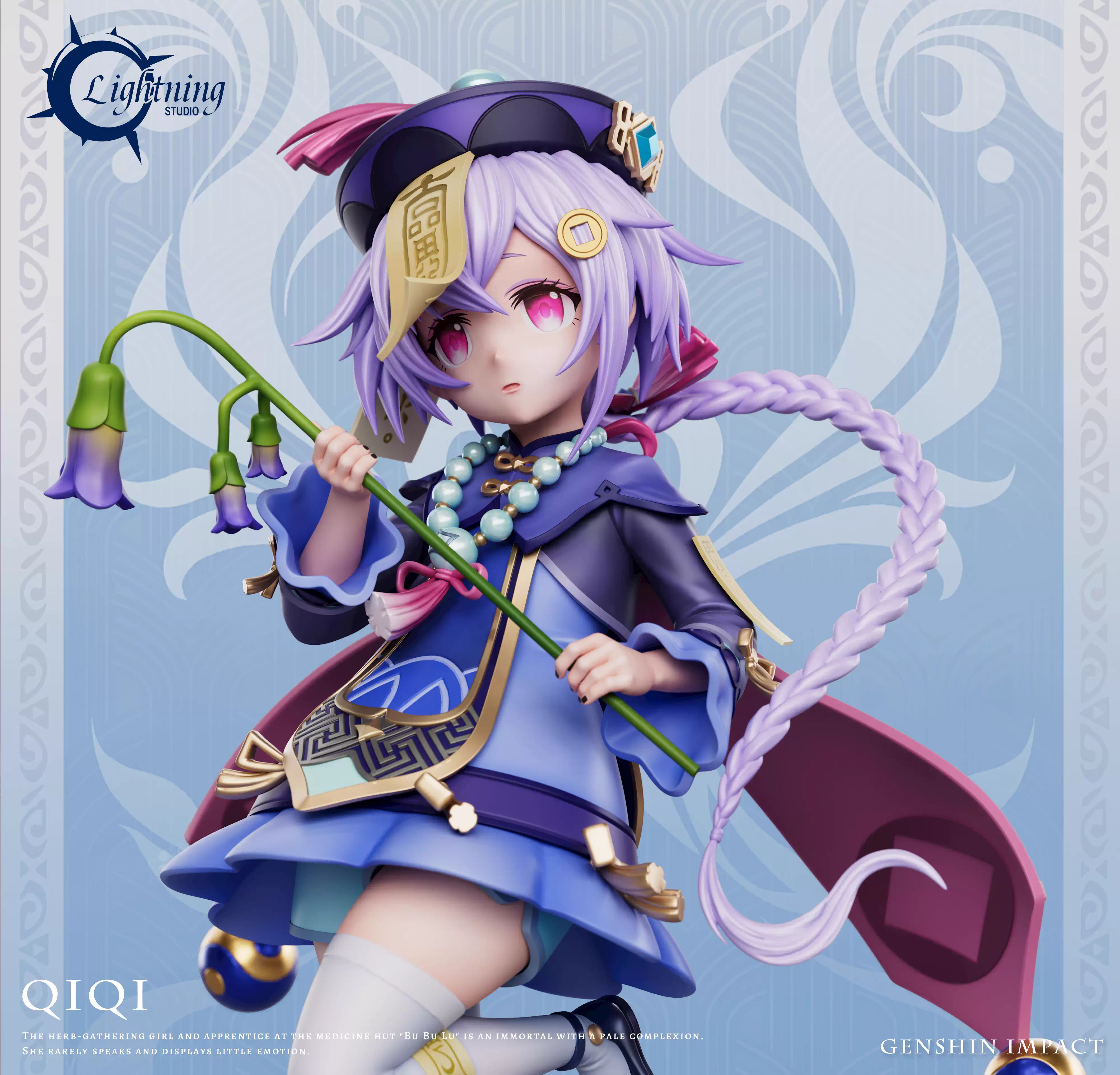 【Pre-sale】1/6 Scale Zombie Girl Qiqi with LED-Lightning Studio