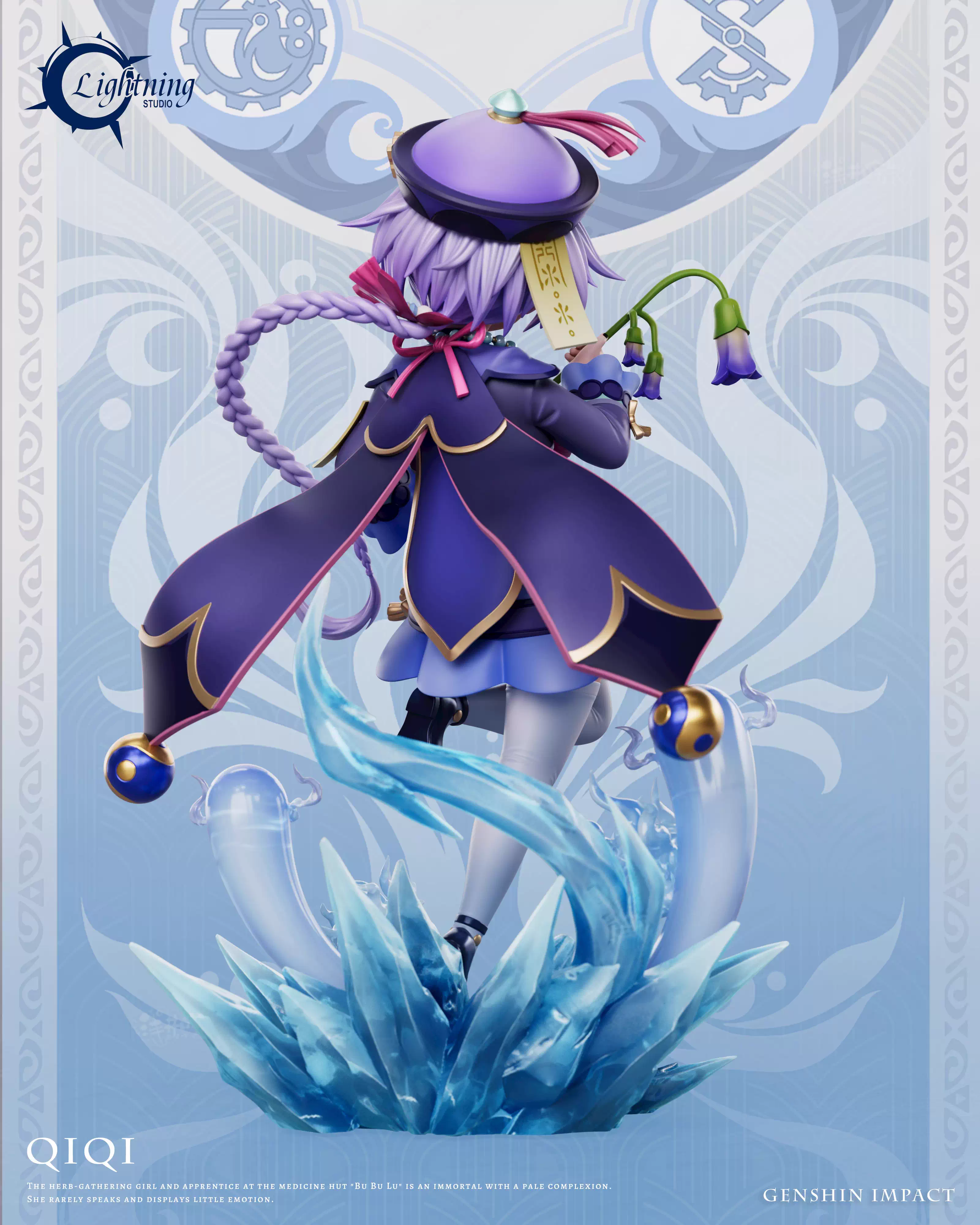 【Pre-sale】1/6 Scale Zombie Girl Qiqi with LED-Lightning Studio