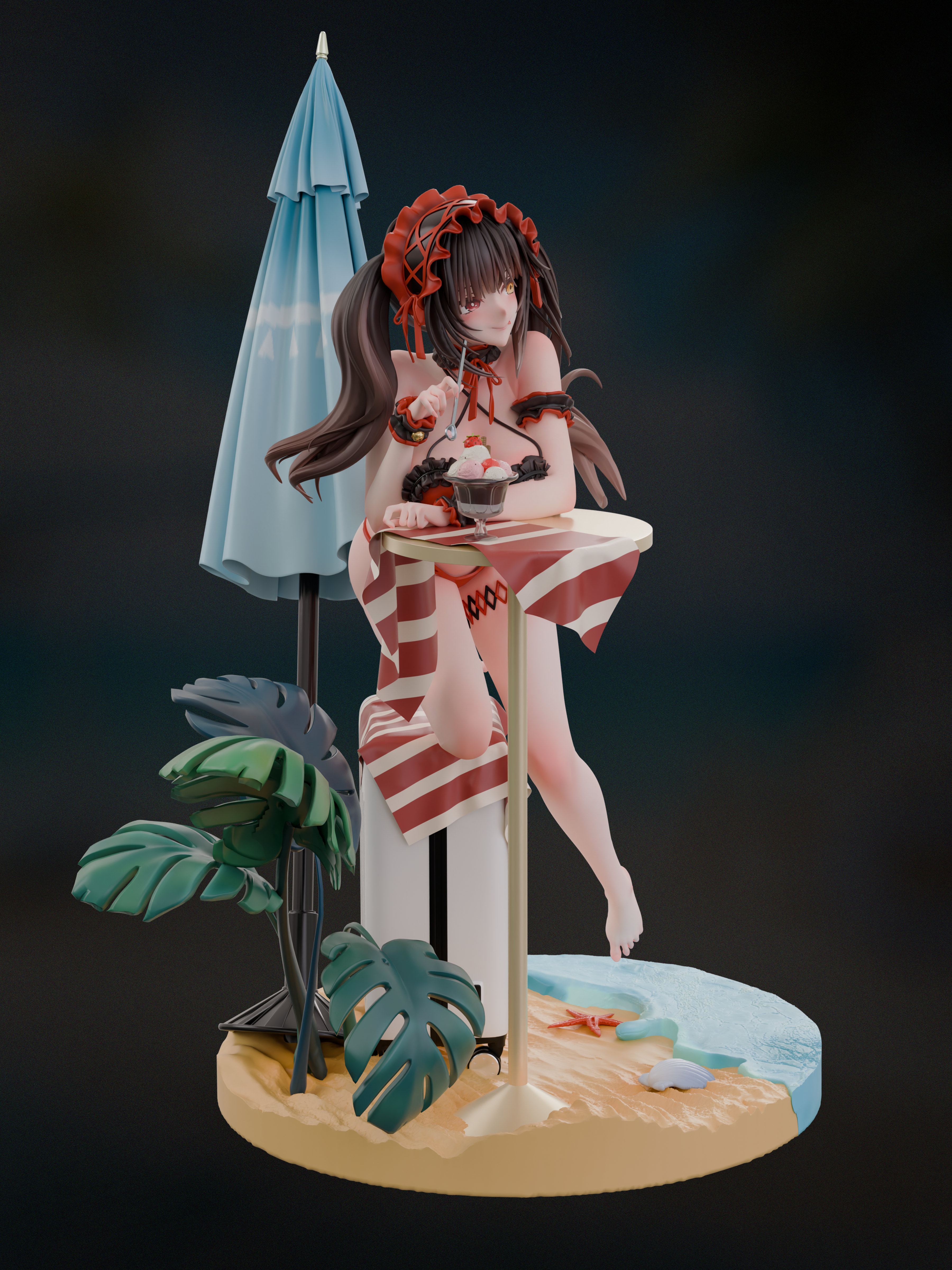 【Pre-sale】1/6 Scale Swimming Suit Tokisaki Kurumi-YMM Studio
