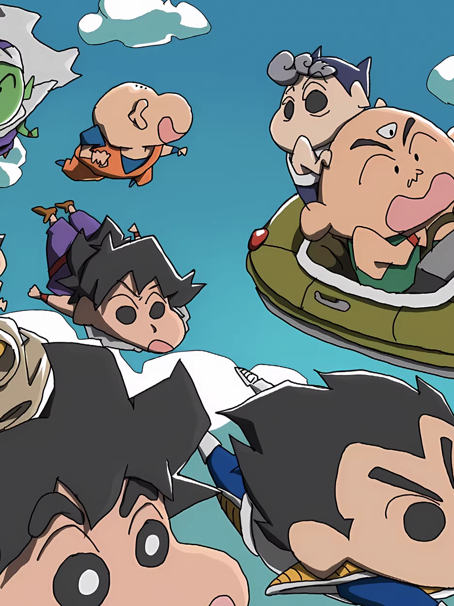 【Pre-sale】Decorative Painting of Dragon Ball Version Crayon Shin-chan-XingKong Studio