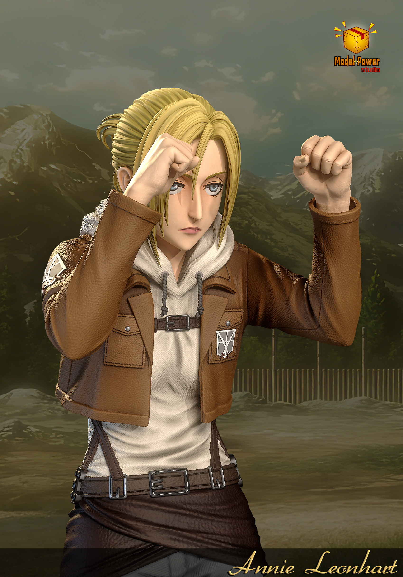 【Pre-sale】Fighting Pose Annie Leonhart-Model Power Studio