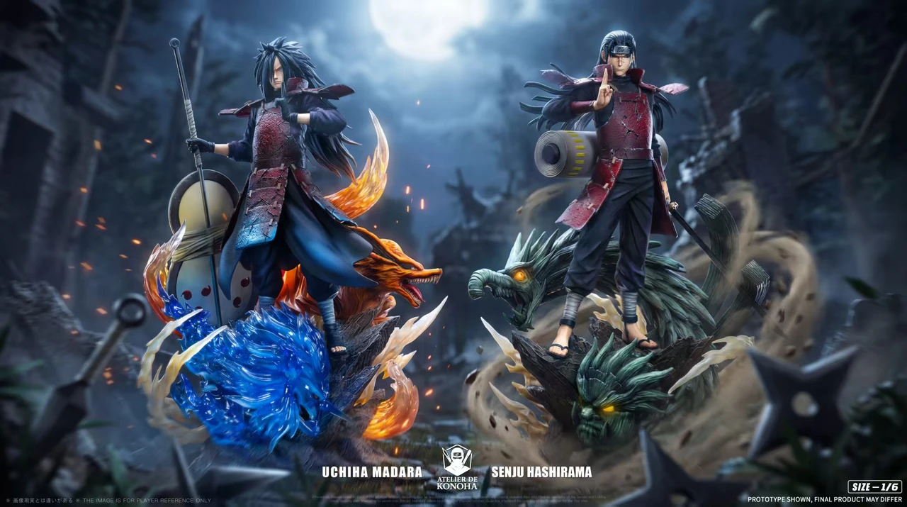 【Pre-sale】1/6 Scale Senju Hashirama and Uchiha Madara-ATELIER DE KONOHA Studio