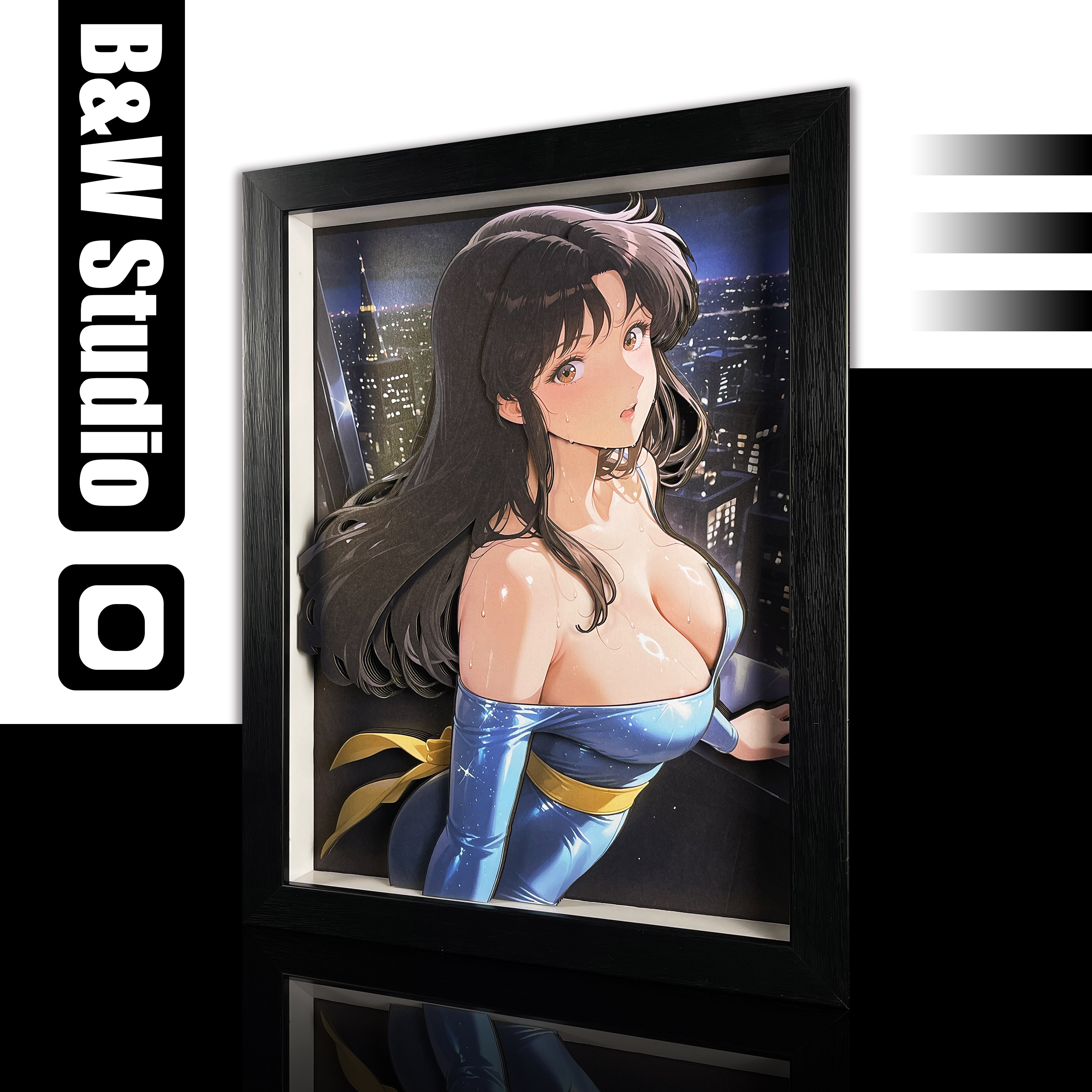 【Pre-sale】Decorative Painting of Kisugi Hitomi-Black and White Studio