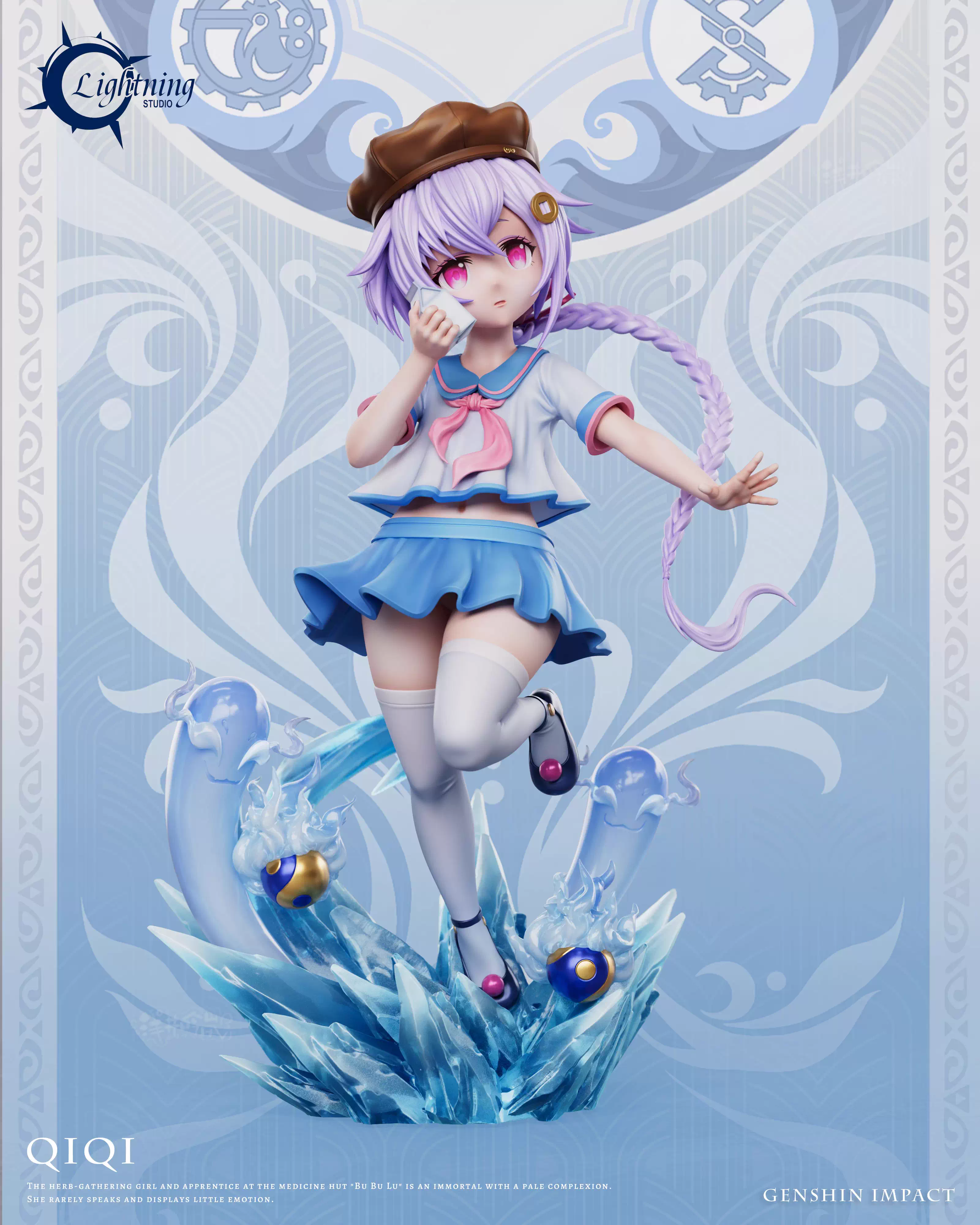 【Pre-sale】1/6 Scale Zombie Girl Qiqi with LED-Lightning Studio