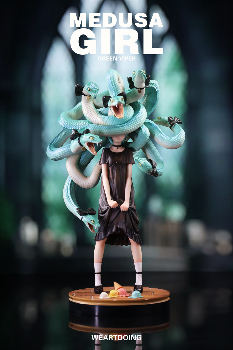 【Pre-sale】Medusa Girl-Green Viper and Crimson Viper-WeArtDoing Studio