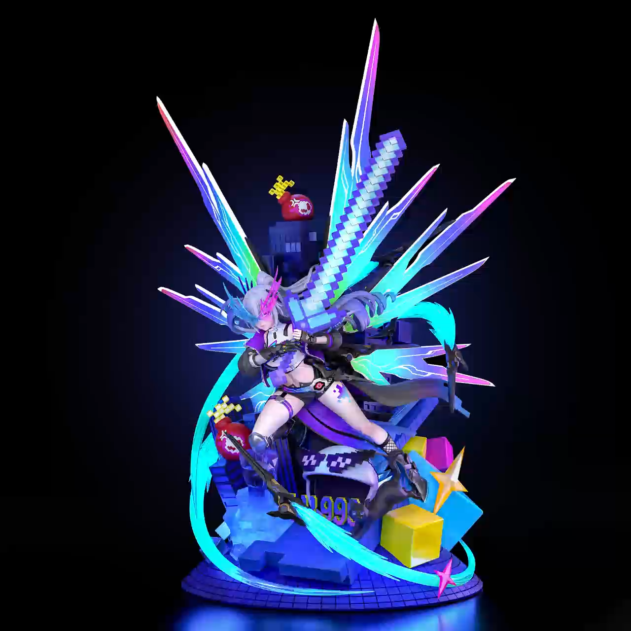 【Pre-sale】1/4 Scale Silver Wolf-Honkai: Star Rail-YM Studio x Lemon Studio