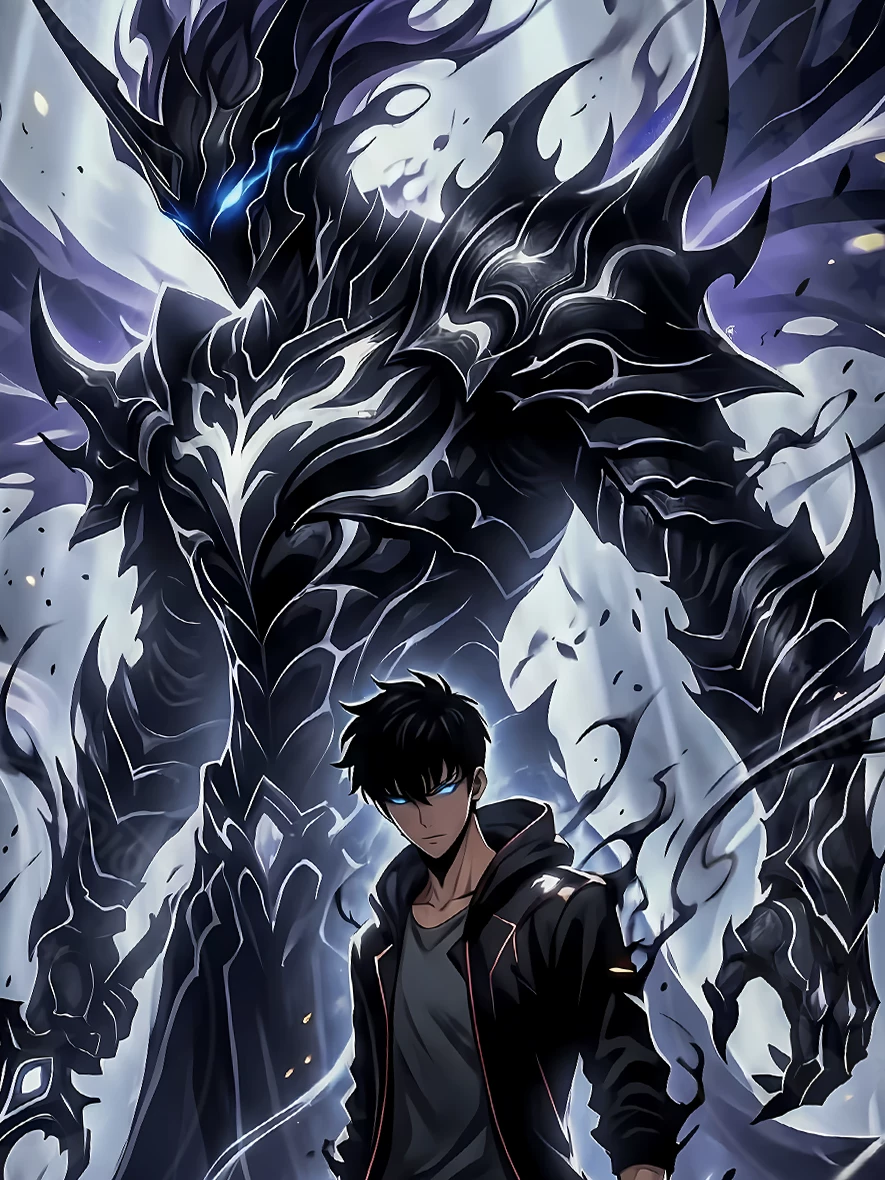 【Pre-sale】Decorative Painting of Dark Sung Jin Woo-Solo Leveling-XingKong Studio