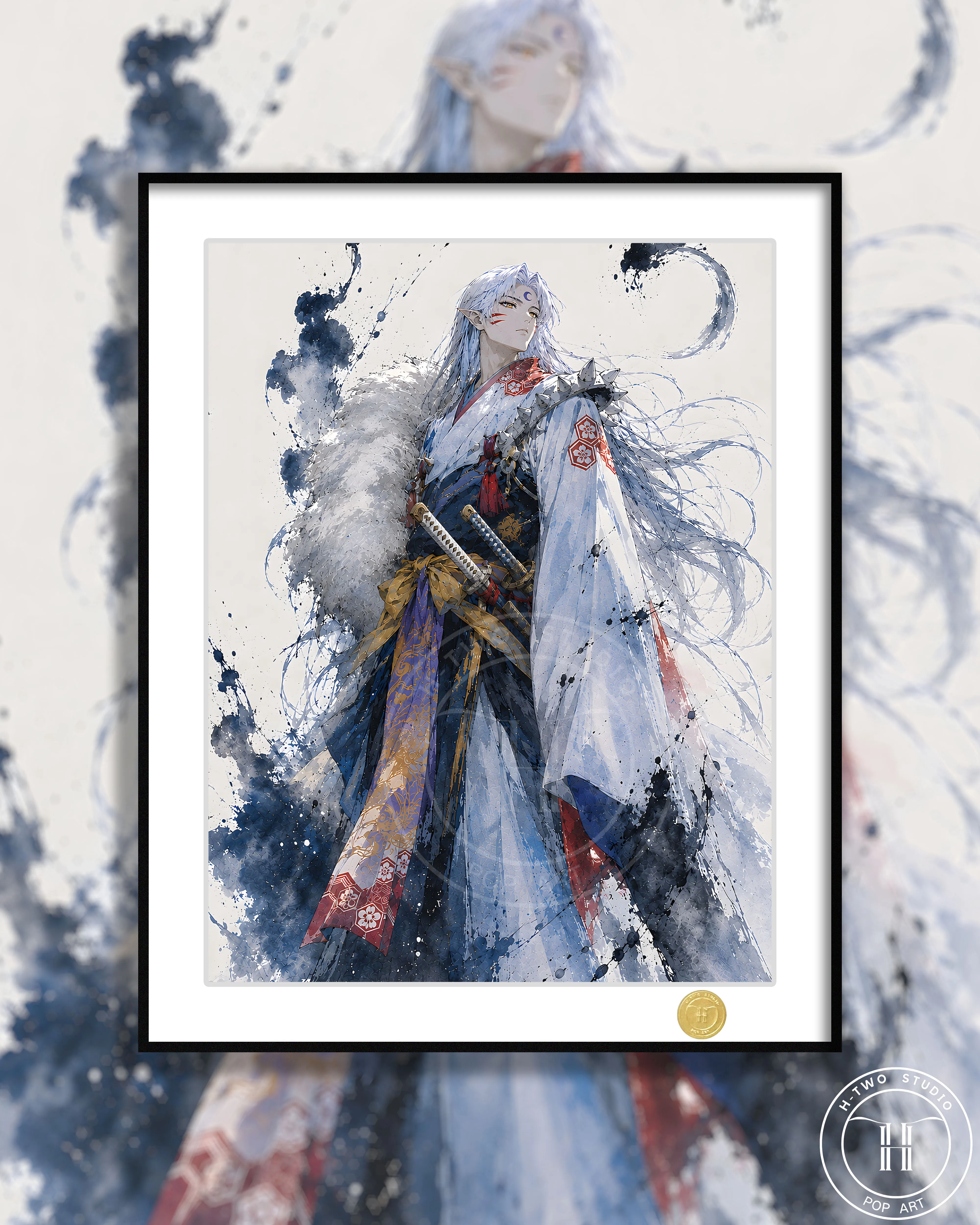 【Pre-sale】Decorative Painting of Sesshoumaru-Inuyasha-H2 Studio