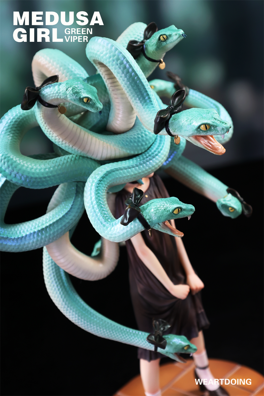 【Pre-sale】Medusa Girl-Green Viper and Crimson Viper-WeArtDoing Studio