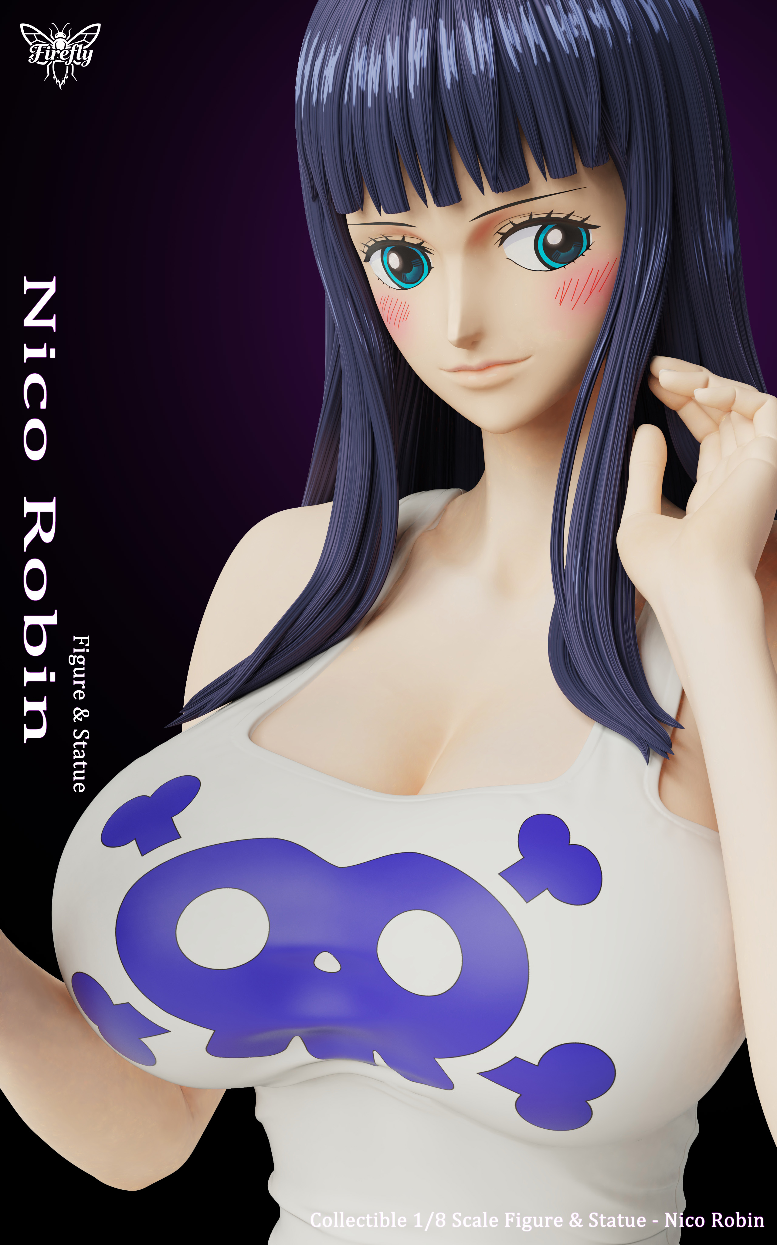 【Pre-sale】1/8 Scale Nico Robin with Straight Bangs-One Piece-Firefly Studio