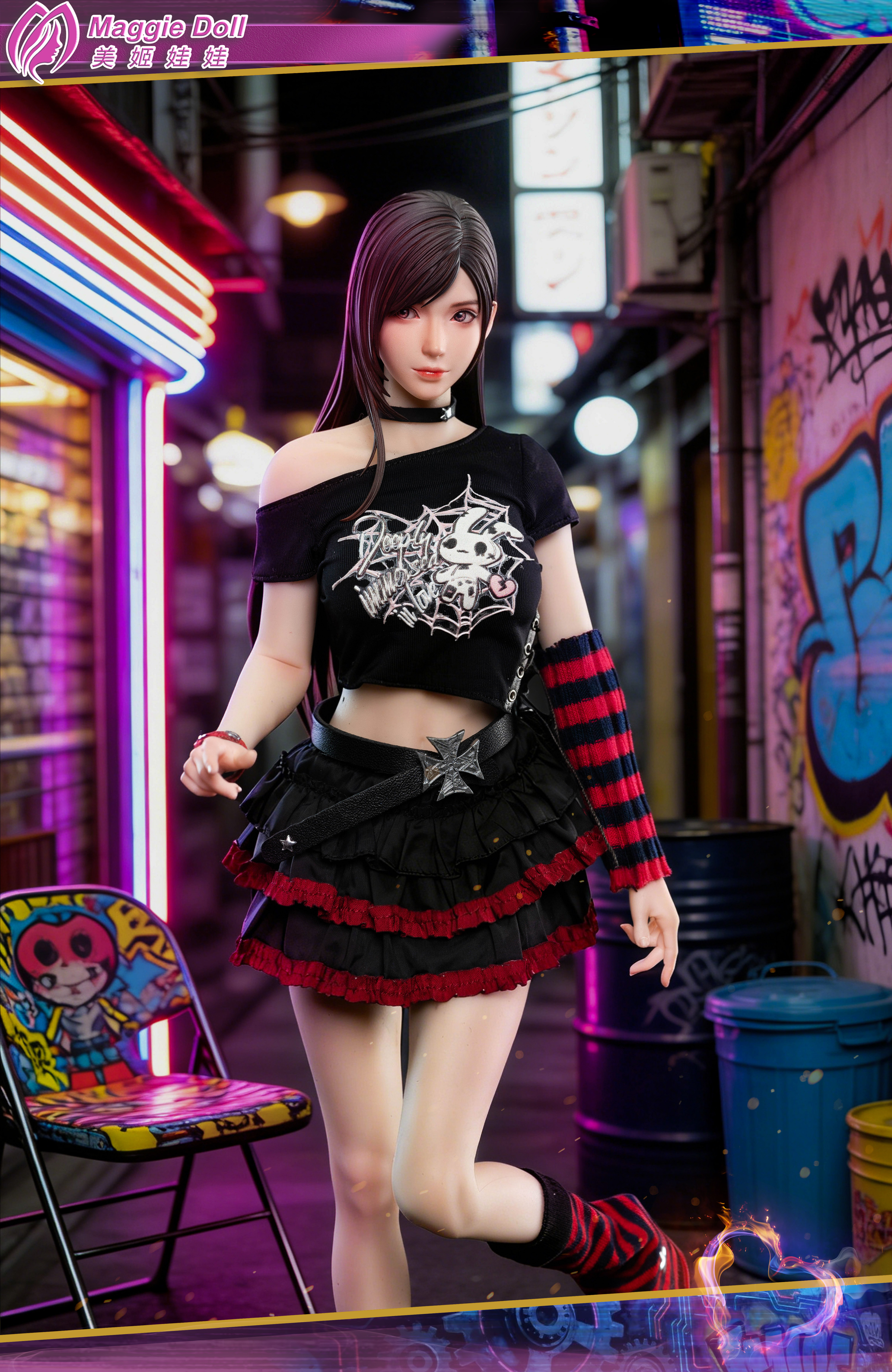 【Pre-sale】1/6 Scale Cyberpunk Girl Tia-Maggie Doll Studio