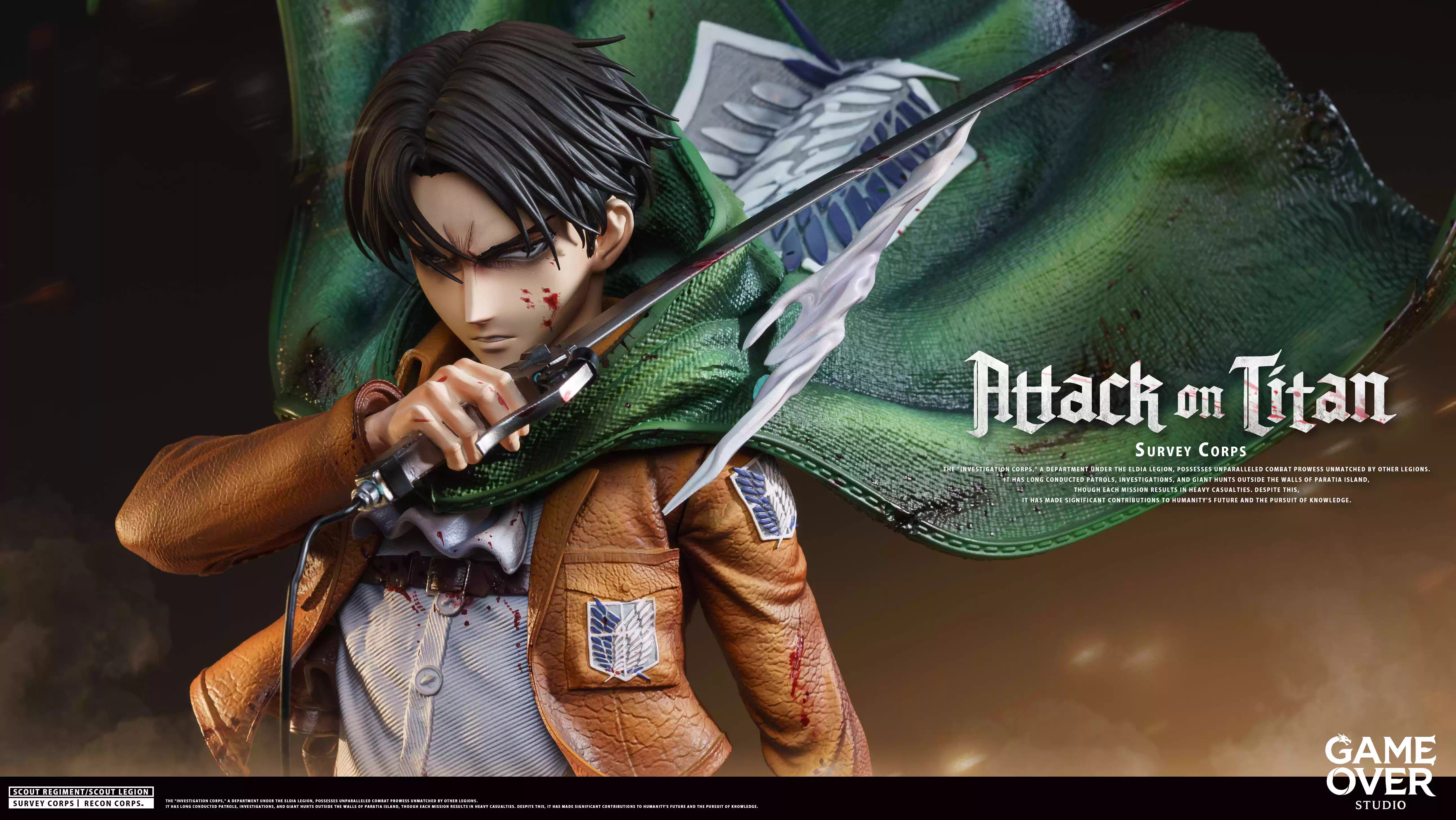 【Pre-sale】1/6 and 1/4 Scale Levi Ackerman-Game Over Studio