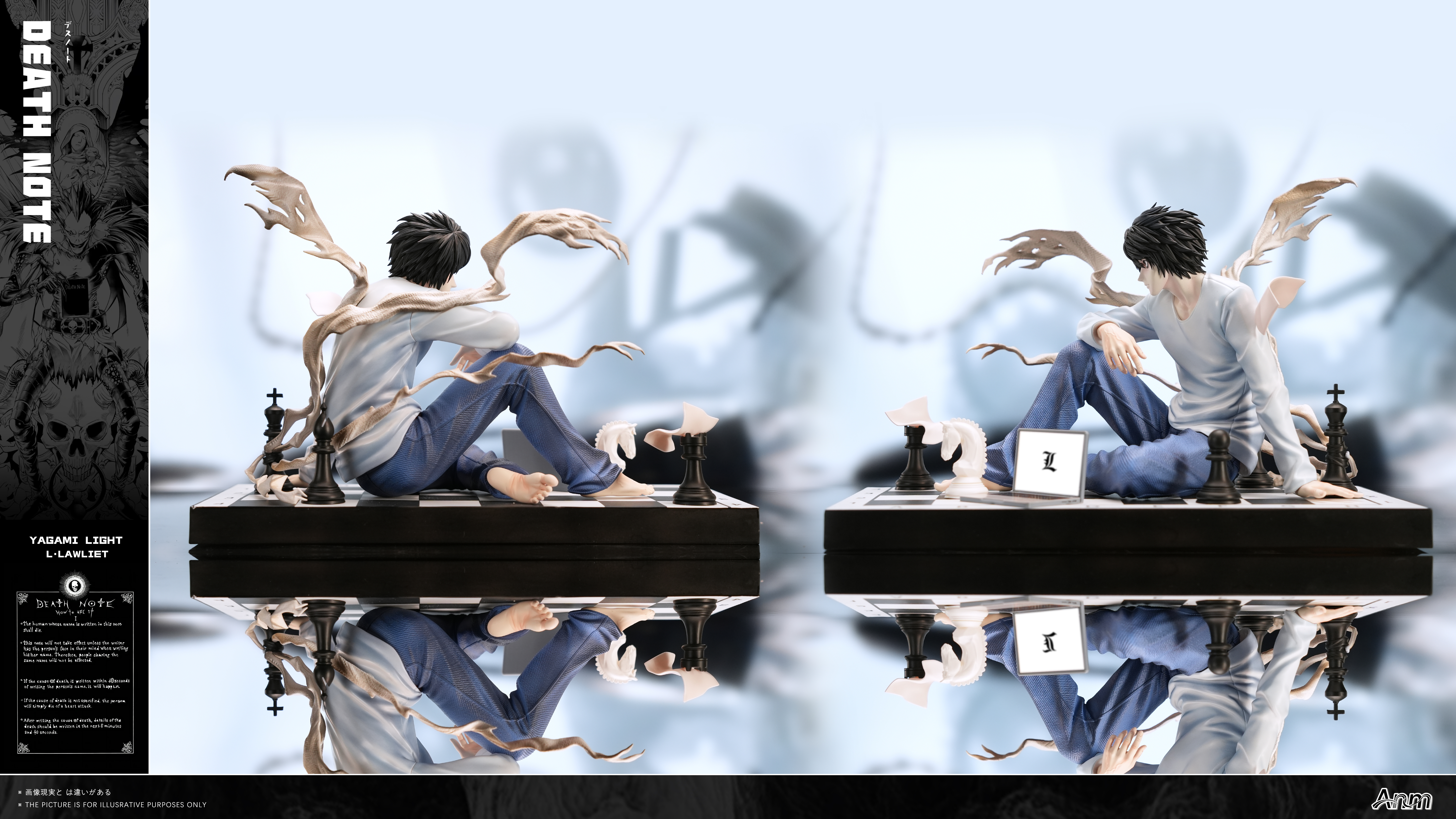 【Pre-sale】1/6 Scale Yagami Light and L lawliet-Anm Studio