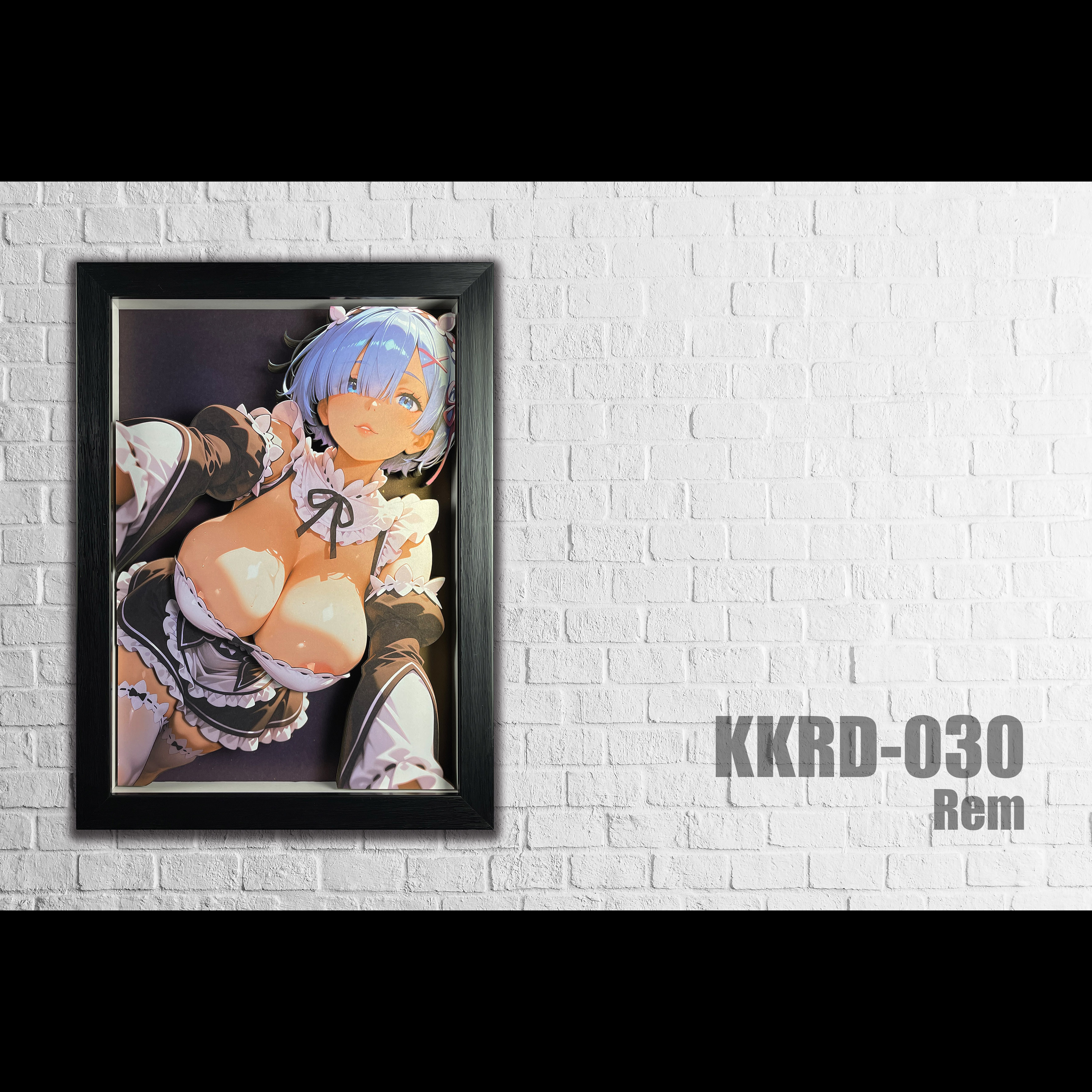 【Pre-sale】Decorative Painting of Rem-Black and White Studio