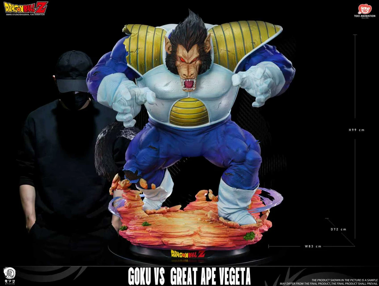 【Pre-sale closed】1/6 Scale Goku vs Great Ape Vegeta with LED Licensed-RYU Studio