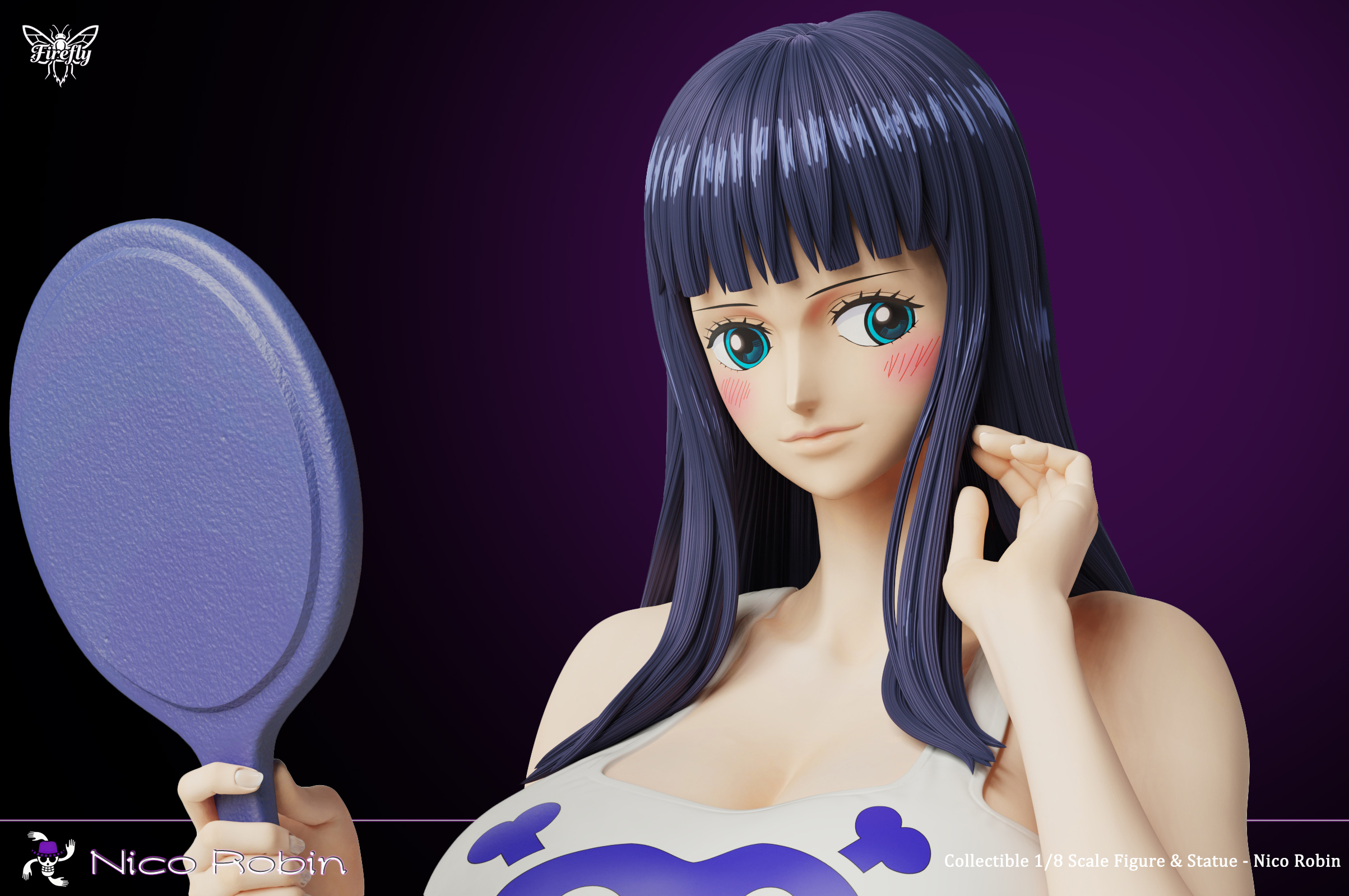【Pre-sale】1/8 Scale Nico Robin with Straight Bangs-One Piece-Firefly Studio