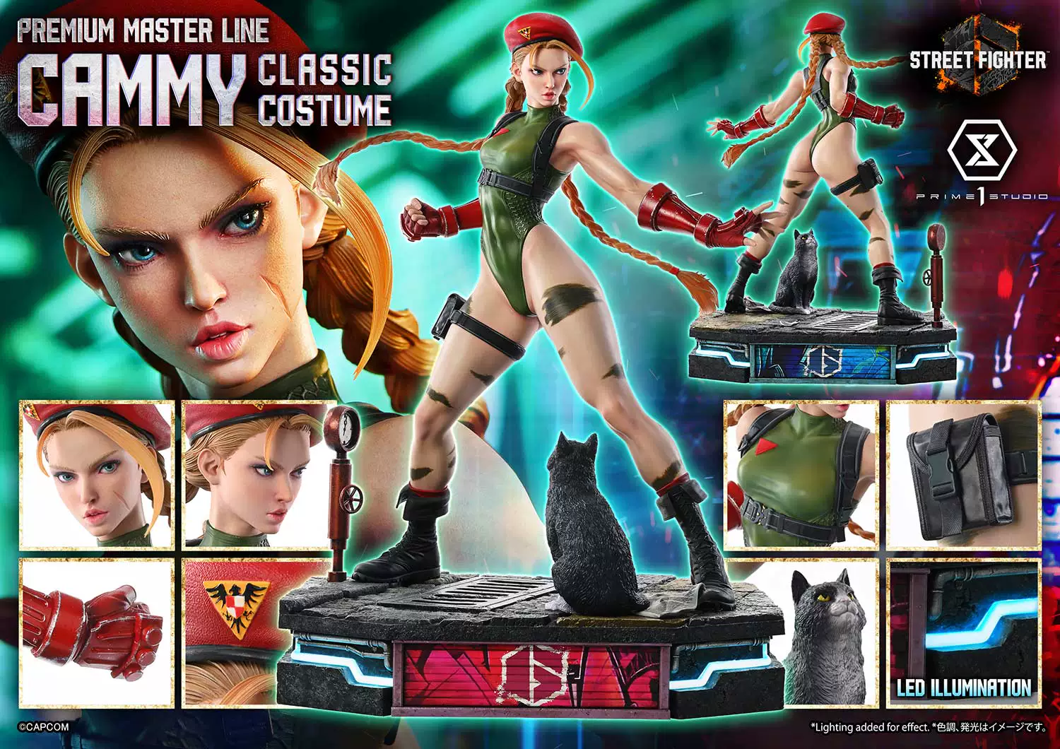 【Pre-sale】1/4 Scale Cammy Classic Costume with LED-Street Fighter 6-Prime 1 Studio