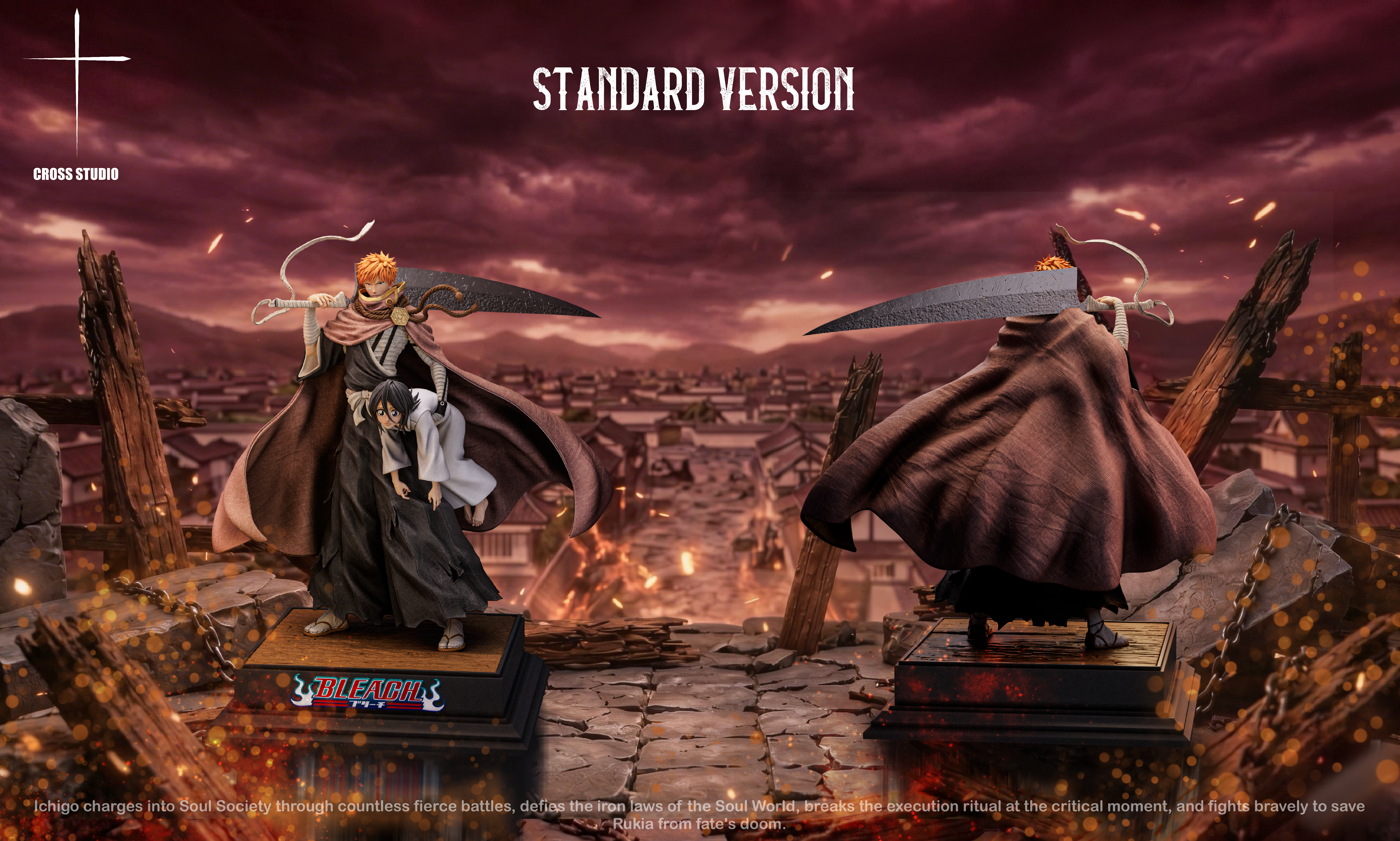 【Pre-sale】1/6 Scale Kurosaki Ichigo Saving Rukia-Cross Studio