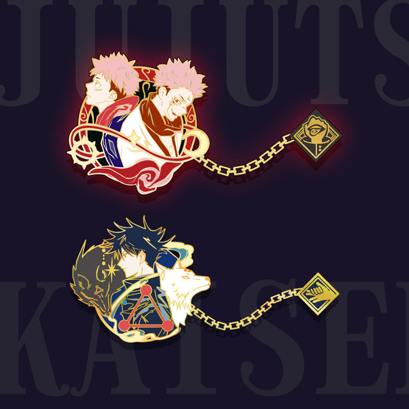 【Buy two for Free shipping】【In stock】Characters of Series Metal Badge-free shipping-in stock