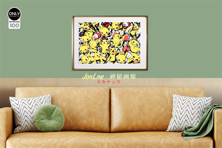 【Pre-sale】Inkjet Style Decorative Painting Pikachu-Mystical Art Studio
