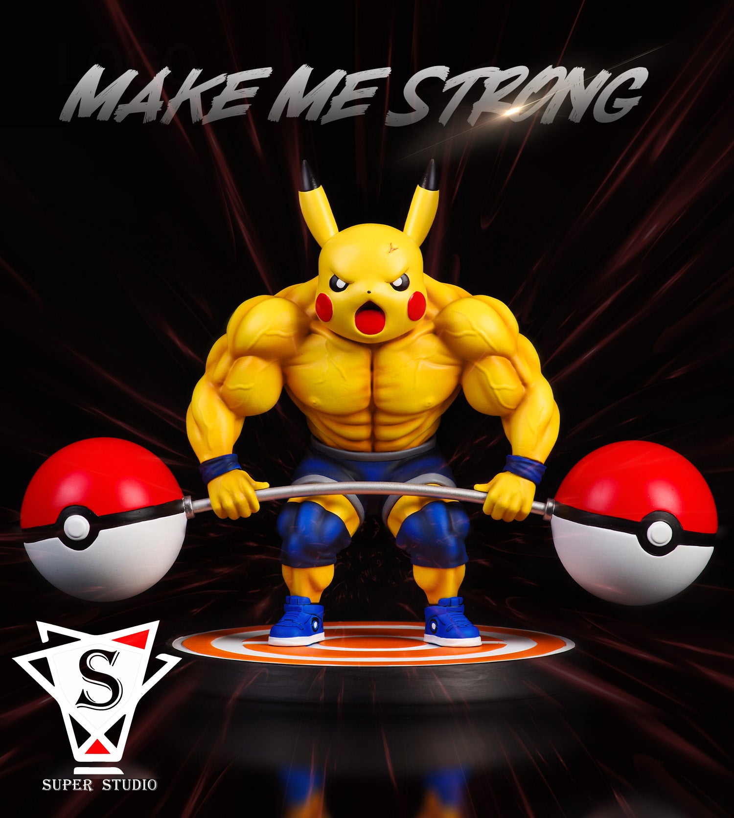 【Sold out】Keep Fit Muscle Pikachu-Pokemon-Super Studio