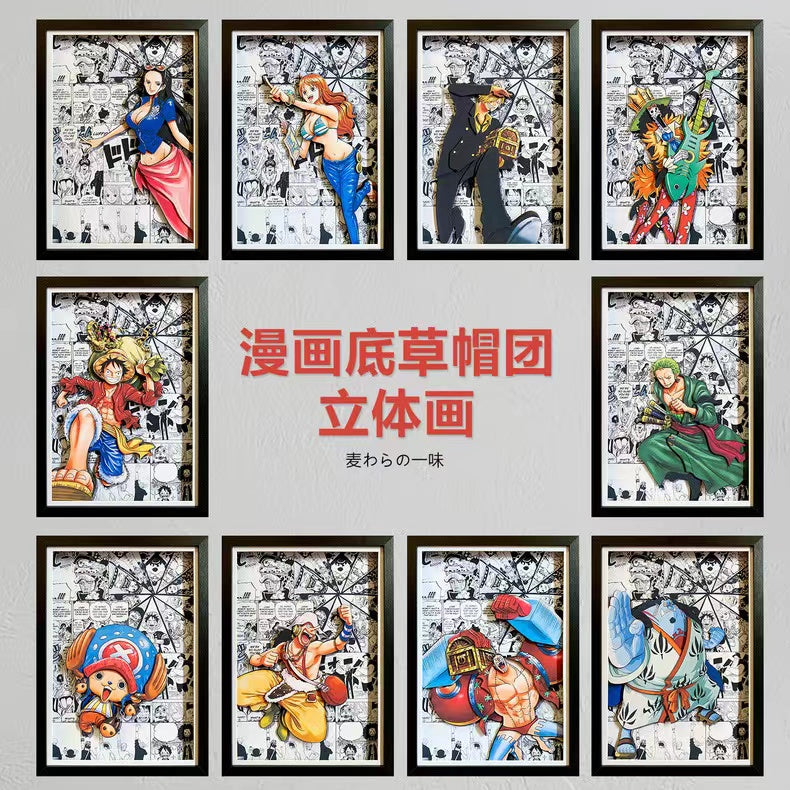 【Buy 4 and get 1 free】【In stock】Decorative Painting of Comic Background Characters-One Piece-Mystical Art Studio