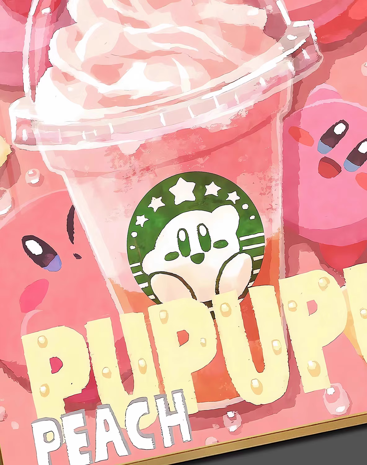 【In stock】Decorative Painting of Frappuccino Kirby-Pokemon-Billion Birds Studio