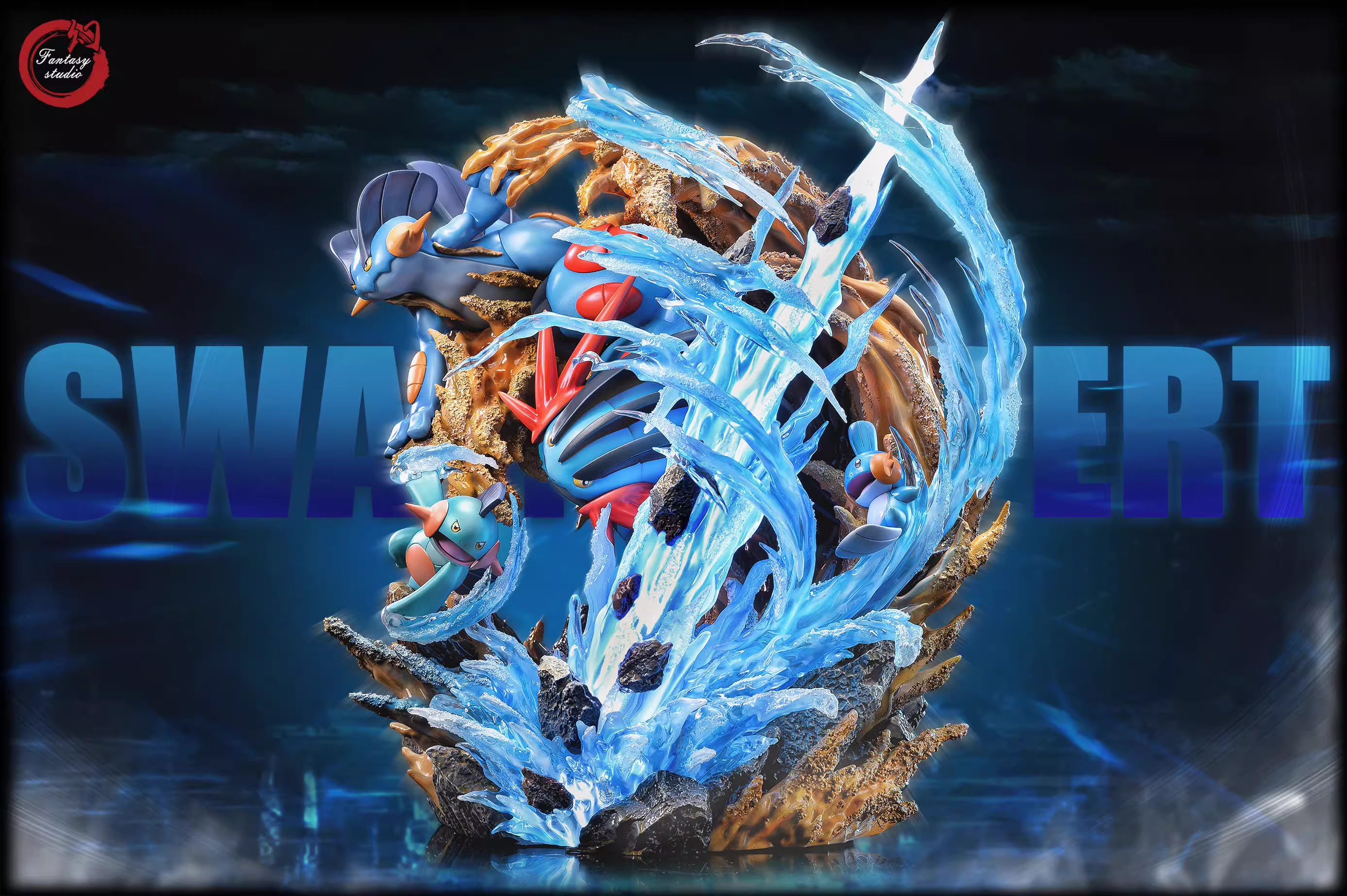 【Last one】GX Evolution Series Swampert Family with LED-Pokemon-Fantasy Studio