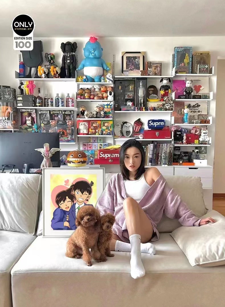 【In stock】Decorative Painting of Conan & Mouri Ran-Detective Conan-Mystical Art Studio