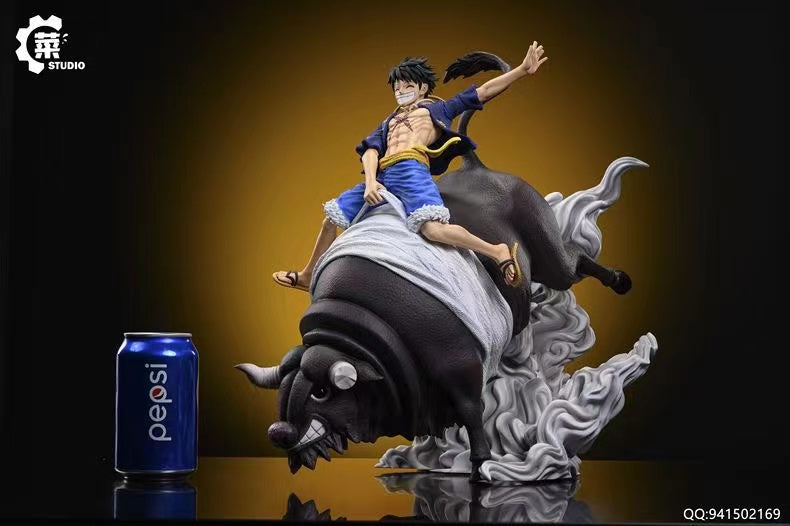 【Pre-sale】POP Scale Bull Riding Luffy-One Piece-Cai Studio