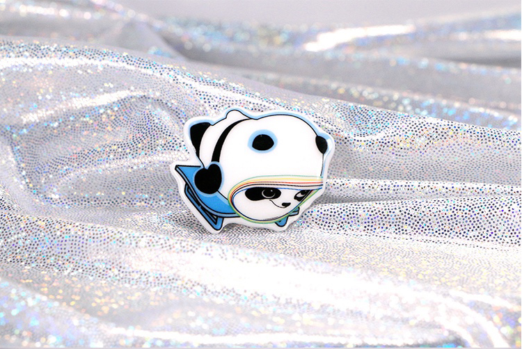 【Pre-sale】Bing Dwen Dwen-Official ceramics souvenir collective Brooch of 2022 Beijing Winter Olympics