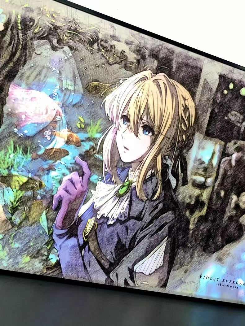 【In stock】3D Decorative Painting of Light Guide Transformation Violet Evergarden 3.0 with LED-Violet Evergarden-momo Studio