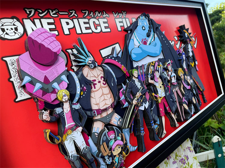 【Pre-sale】Big & Small Scale 3D Decorative Paint of One Piece Film Red Straw Hat Pirates-Mystical Art Studio