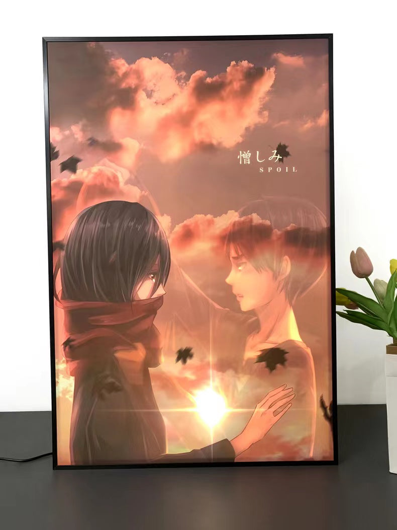 【In stock】Decorative Painting of Mikasa & Eren-Attack on Titan-momo Studio