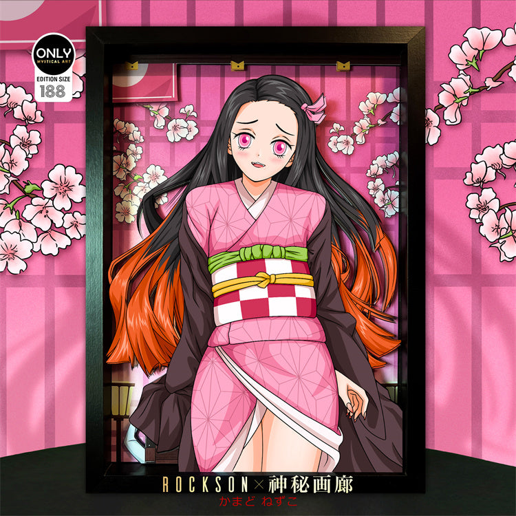 【Pre-sale】Gentleman Style 3D Decorative Paint of Nezuko Kamado-Mystical Art Studio