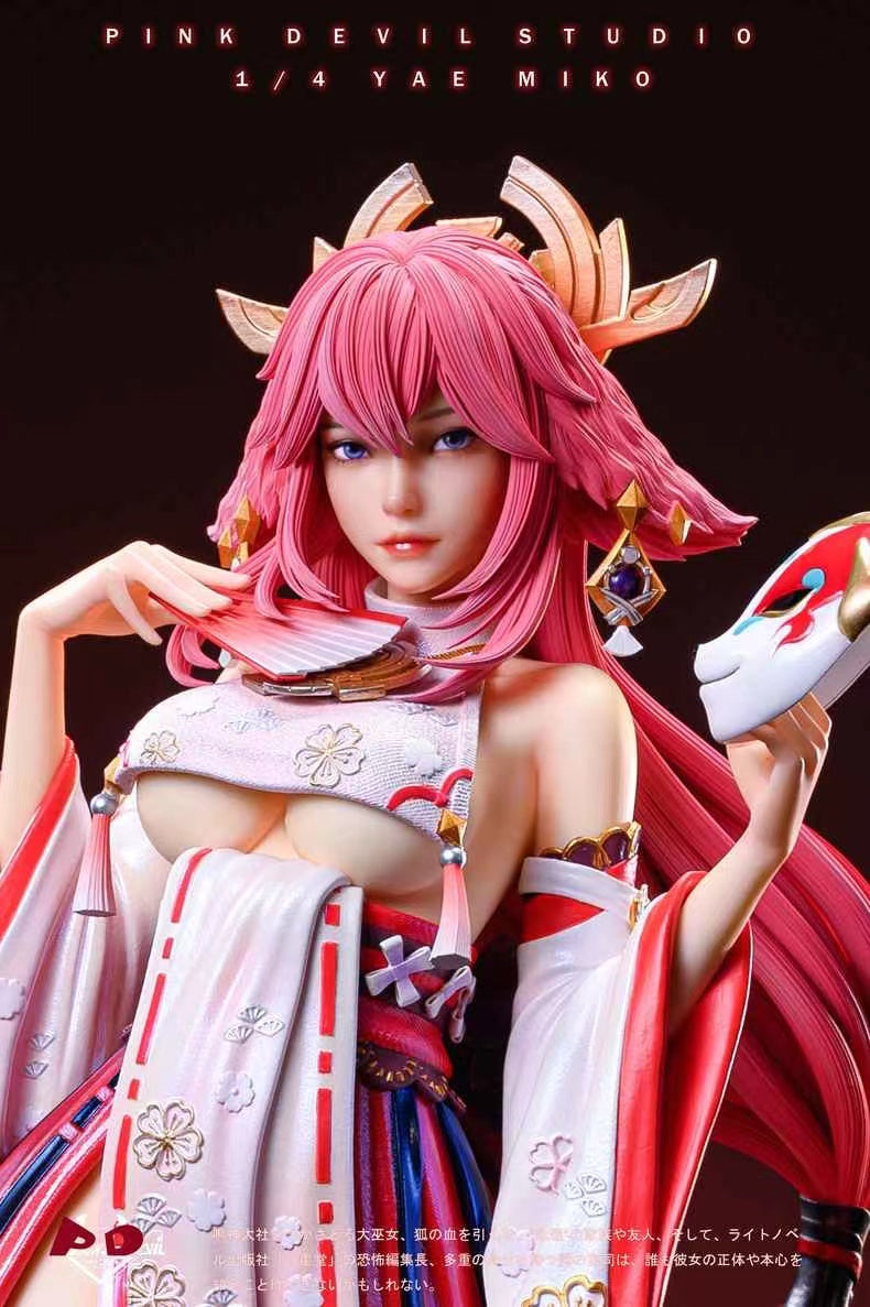 【Pre-sale】1/4 Scale Yae Miko-Genshin Impact-Pink Devil Studio