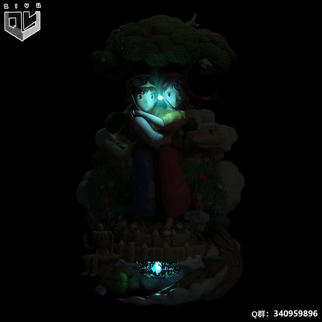 【Pre-sale】Castle in the Sky with LED  - QiYu Studio