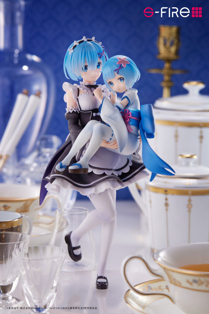 【Pre-sale】S-Fire Series Rem & Childhood Rem-Re:Starting Life From Zero in a Different World Official Statue-SEGA