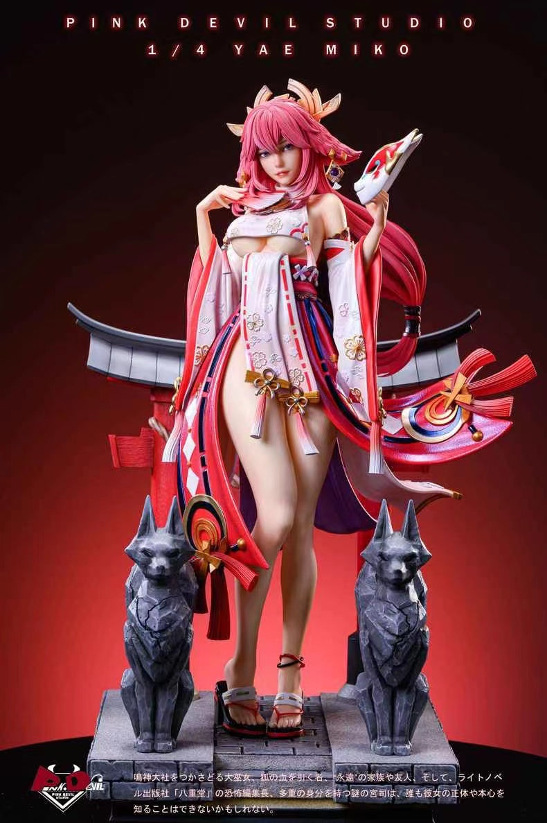 【Pre-sale】1/4 Scale Yae Miko-Genshin Impact-Pink Devil Studio