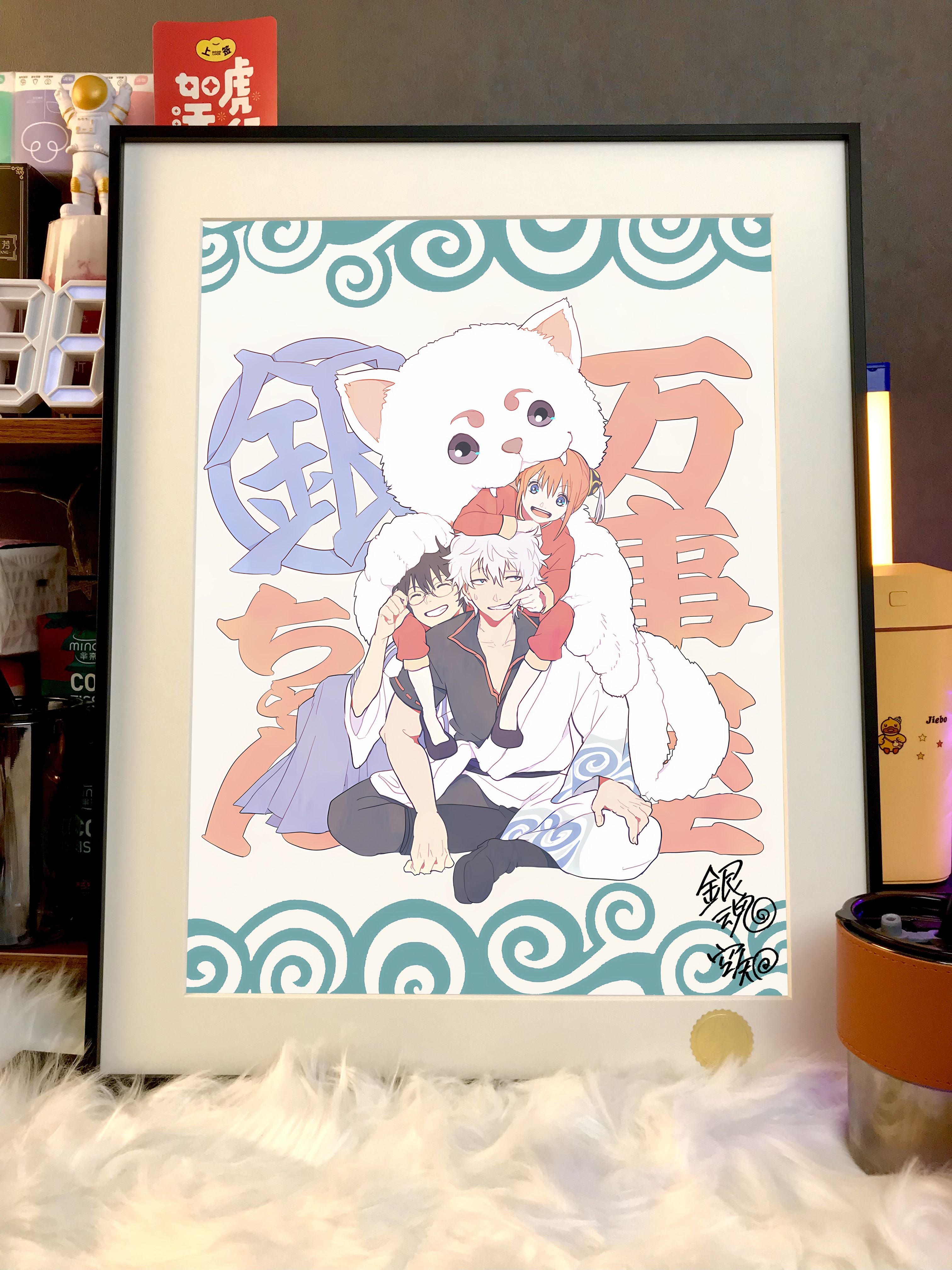 【Pre-sale】Decorative Painting of Sakata Gintoki, Kagura and Shimura Shinpachi-Gintama-XingKong Studio