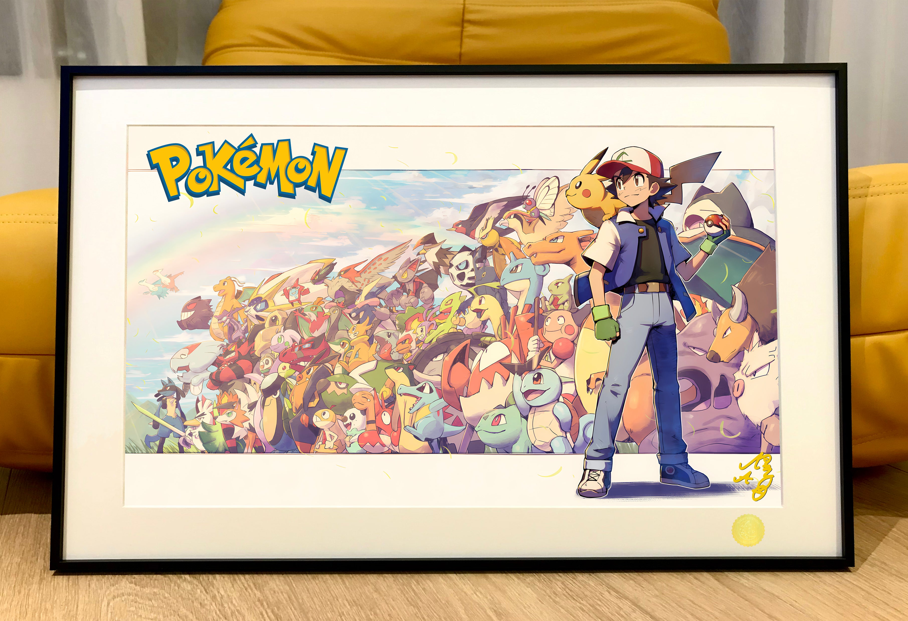 【Pre-sale】Ash Ketchum & Pokemons Decorative Painting-Pokemon-Xingkong Studio