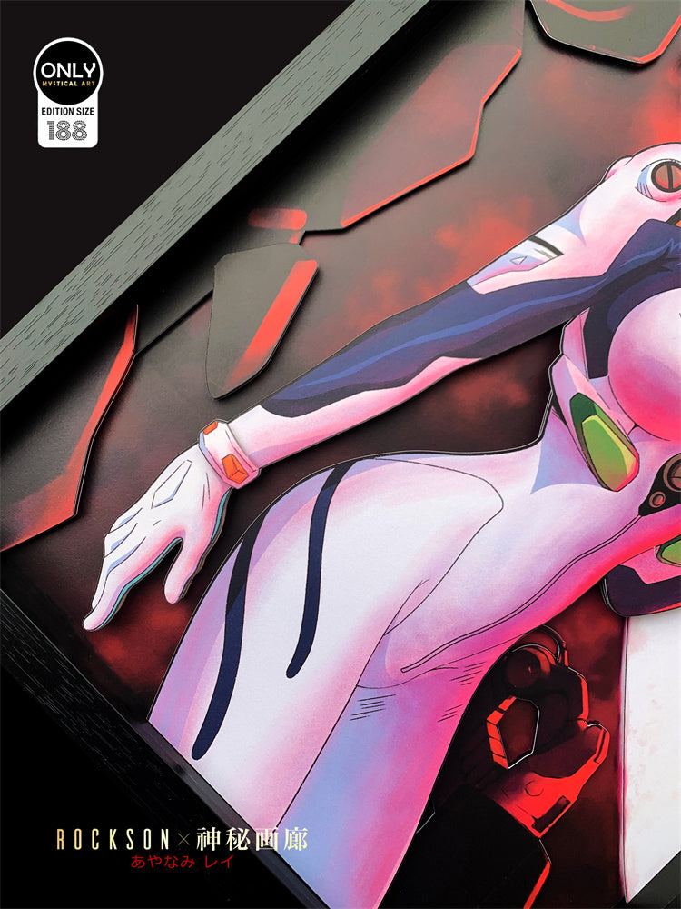 【In stock】Ayanami Rei 3D Decoration Painting-Evangelion-Mystical Art Studio