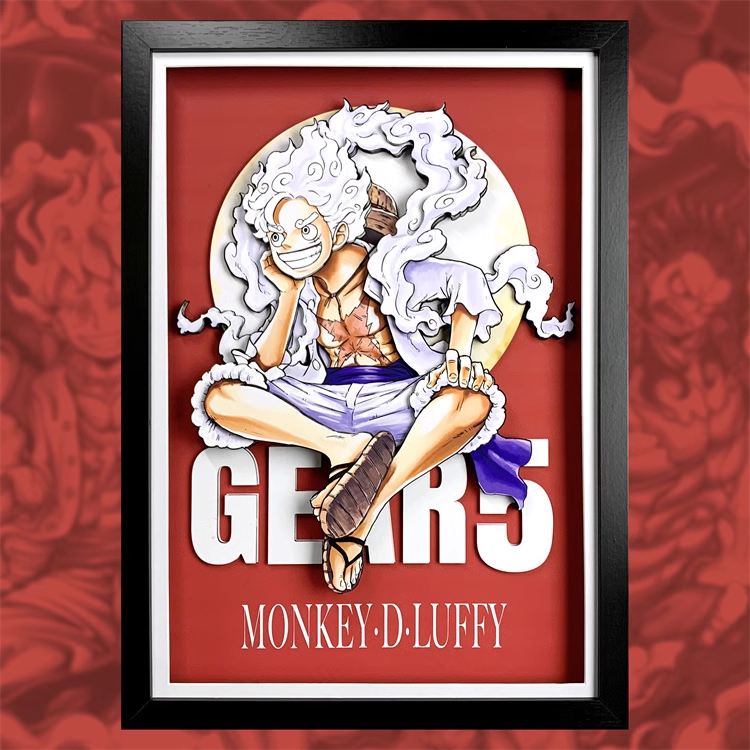 【In stock】Decorative Painting of Gear Fifth Nika Luffy-One piece-momo Studio