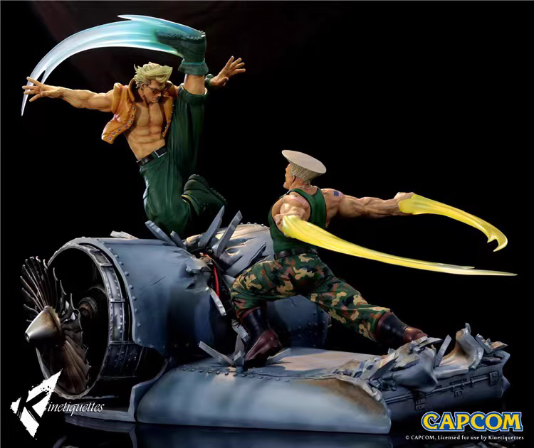 【In stock】1/6 Scale Guile VS Charlie Nash-Street Fighter-KINETIQUETTES Studio